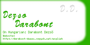 dezso darabont business card